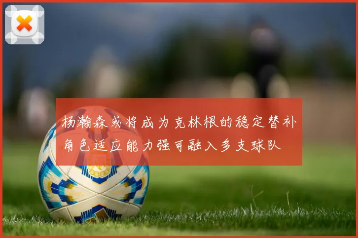 杨瀚森或将成为克林根的稳定替补角色适应能力强可融入多支球队